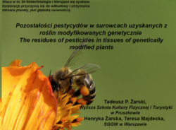 Pozostałości pestycydów w surowcach uzyskanych z roślin modyfikowanych genetycznie